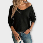 Elegant V Neck Jumper for women