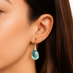Crystal Drop Earrings in Gold & Silver