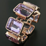 Vintage Purple Gold Bracelet