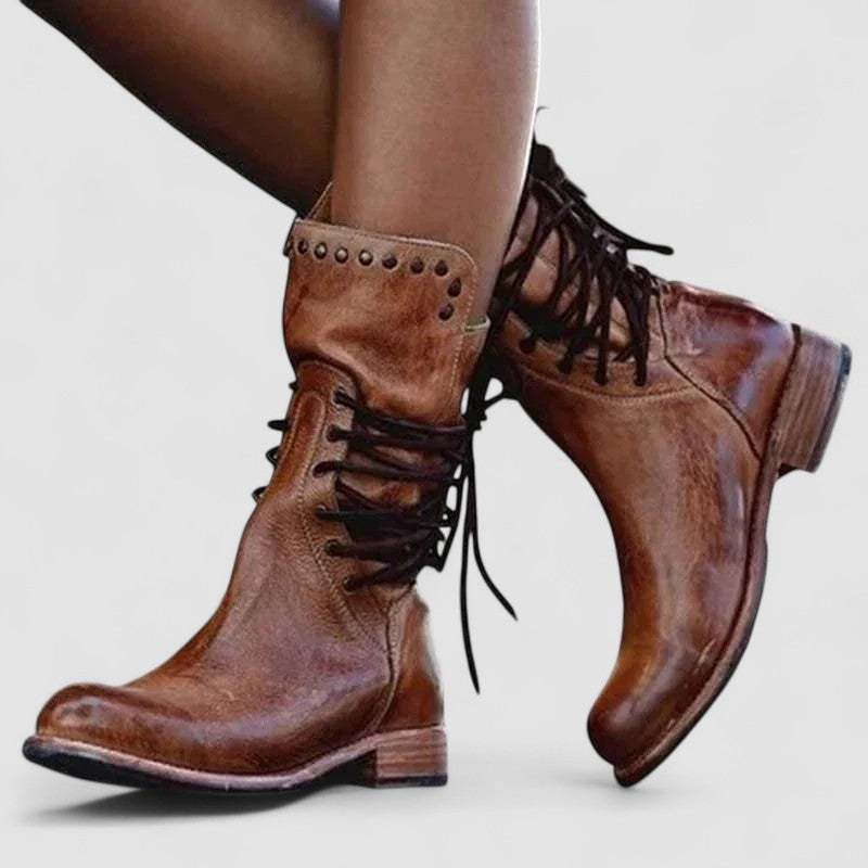 Elspeth women's vintage lace-up ankle boots