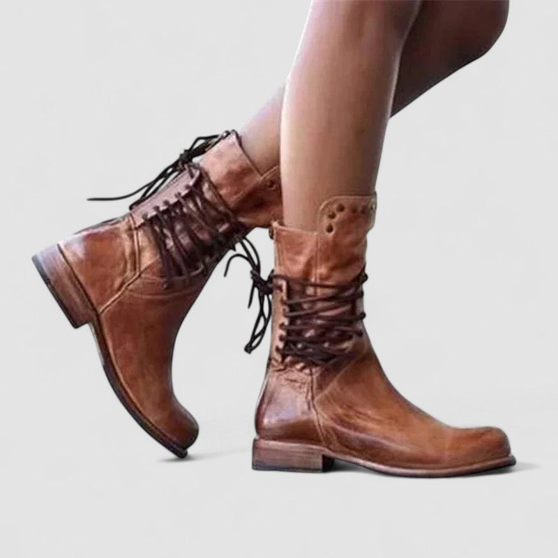 Elspeth women's vintage lace-up ankle boots