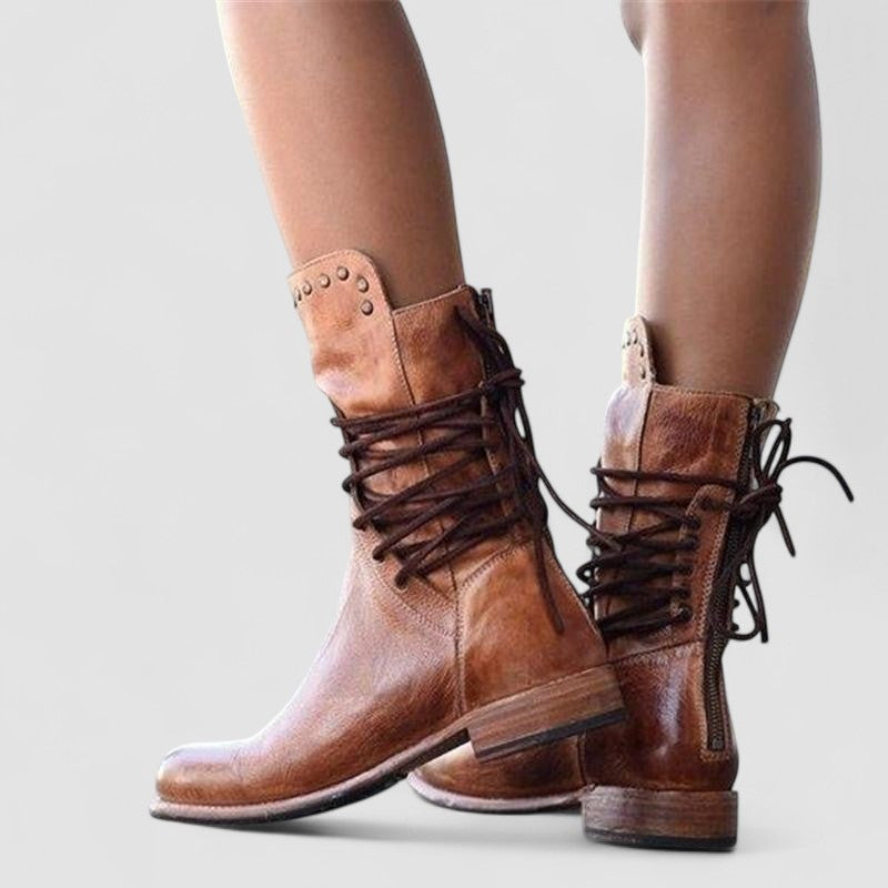 Elspeth women's vintage lace-up ankle boots