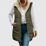 Long Hooded Jacket for women, view 6