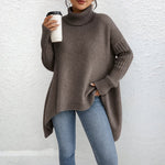 Relaxed Roll Neck Jumper for women, view 3