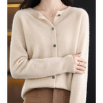 Merino Wool & Cashmere Blend Cardigan for women, view 15