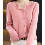 Merino Wool & Cashmere Blend Cardigan for women, view 2