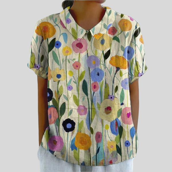 Elegant Floral Comfort Top