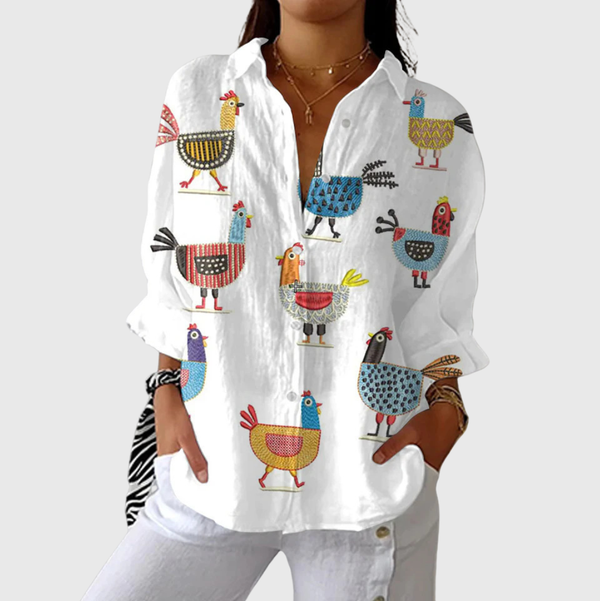 Lightweight and Colourful Printed Blouse