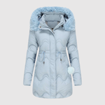 Quilted Parka with Faux Fur Collar for women, view 5