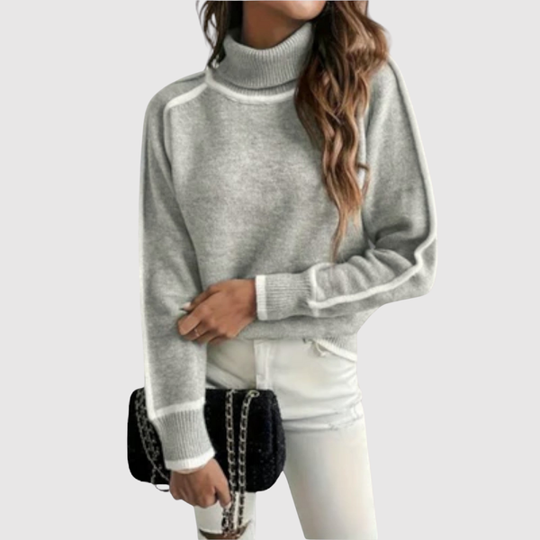 Minimal Contrast Jumper for women