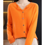 Merino Wool & Cashmere Blend Cardigan for women, view 8