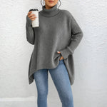 Relaxed Roll Neck Jumper for women, view 2