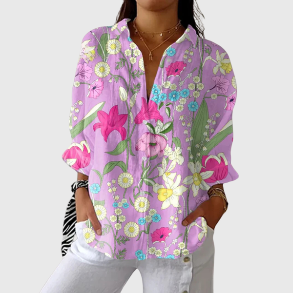 Lightweight and Colourful Printed Blouse
