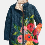 Evelyn women's vintage floral quilted jacket