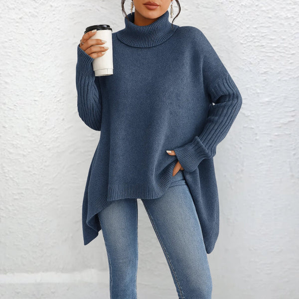 Relaxed Roll Neck Jumper for women