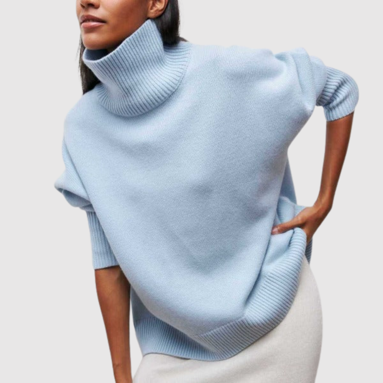 Oversized Roll Neck Jumper for women, view 7