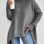 Harriet oversized high-neck jumper