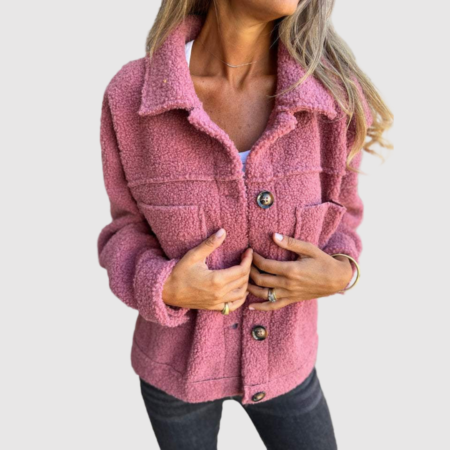 Ruth women's teddy trucker jacket