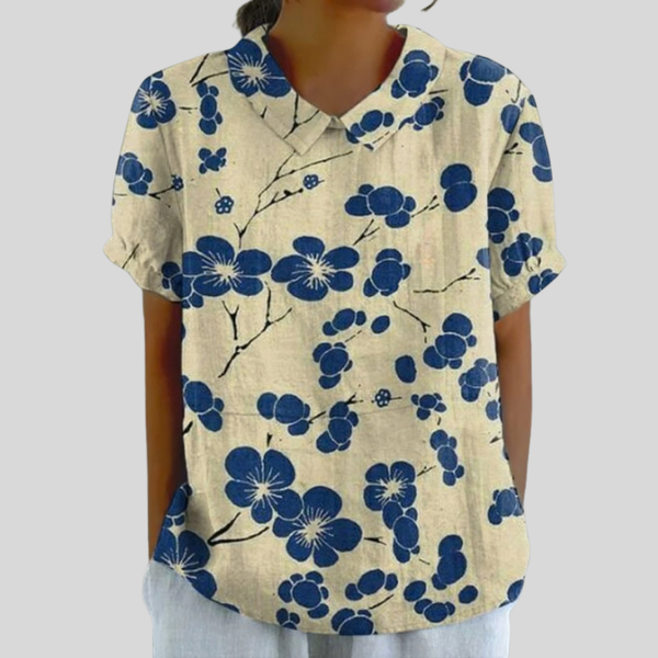 Elegant Floral Comfort Top