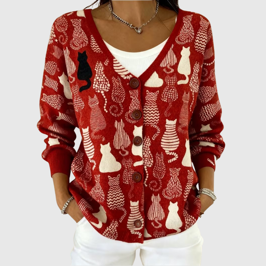 Juliet women's button-front knitted jacket