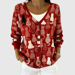 Juliet women's button-front knitted jacket