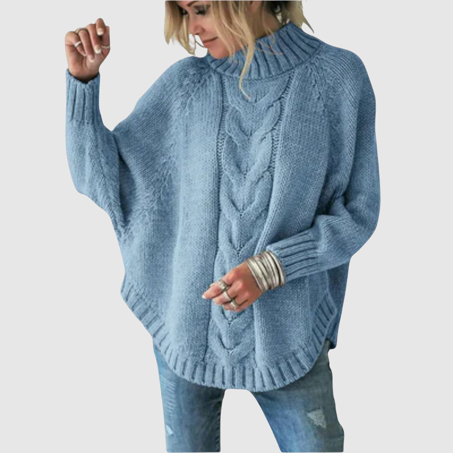 Cashmere Blend Relaxed Jumper for women, view 2