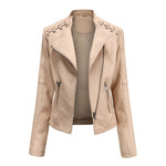 Slim Fit Moto Jacket for women, view 7