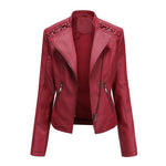 Slim Fit Moto Jacket for women, view 9