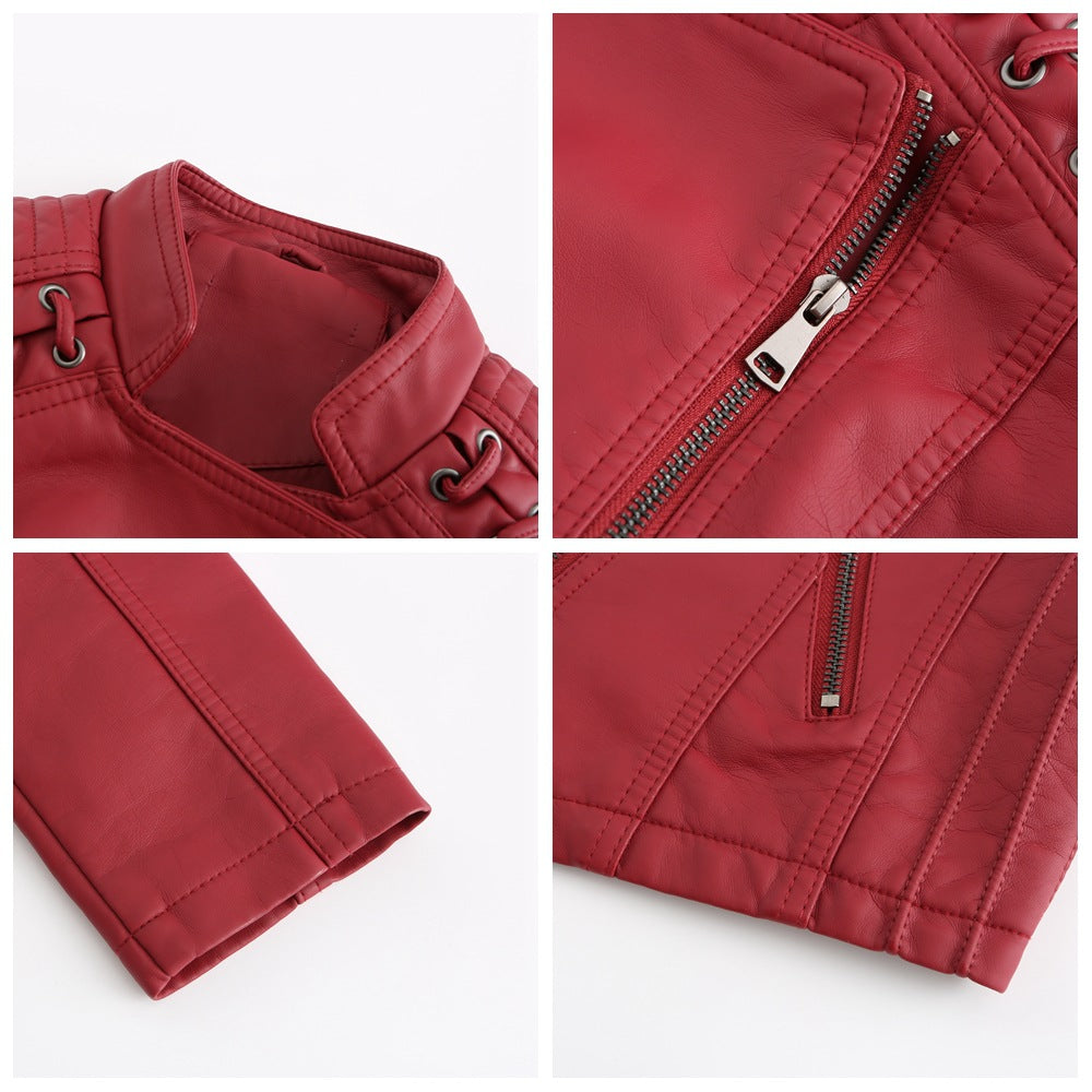 Slim Fit Moto Jacket for women, view 12