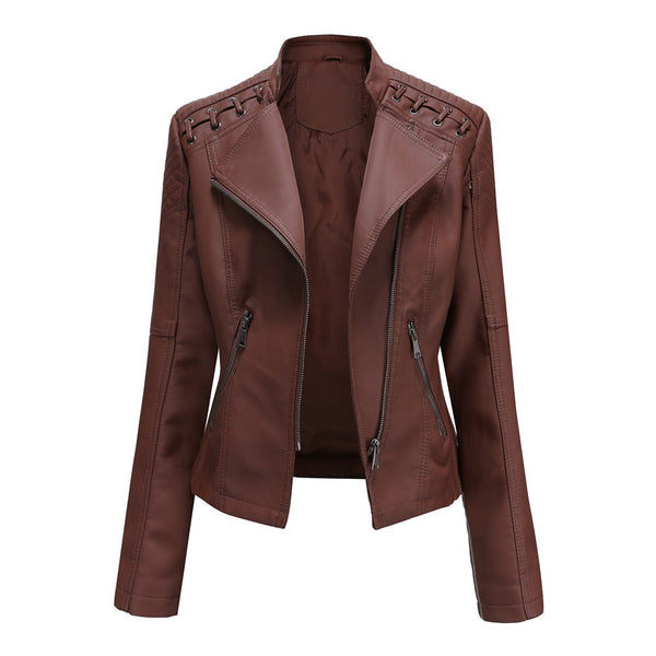 Slim Fit Moto Jacket for women