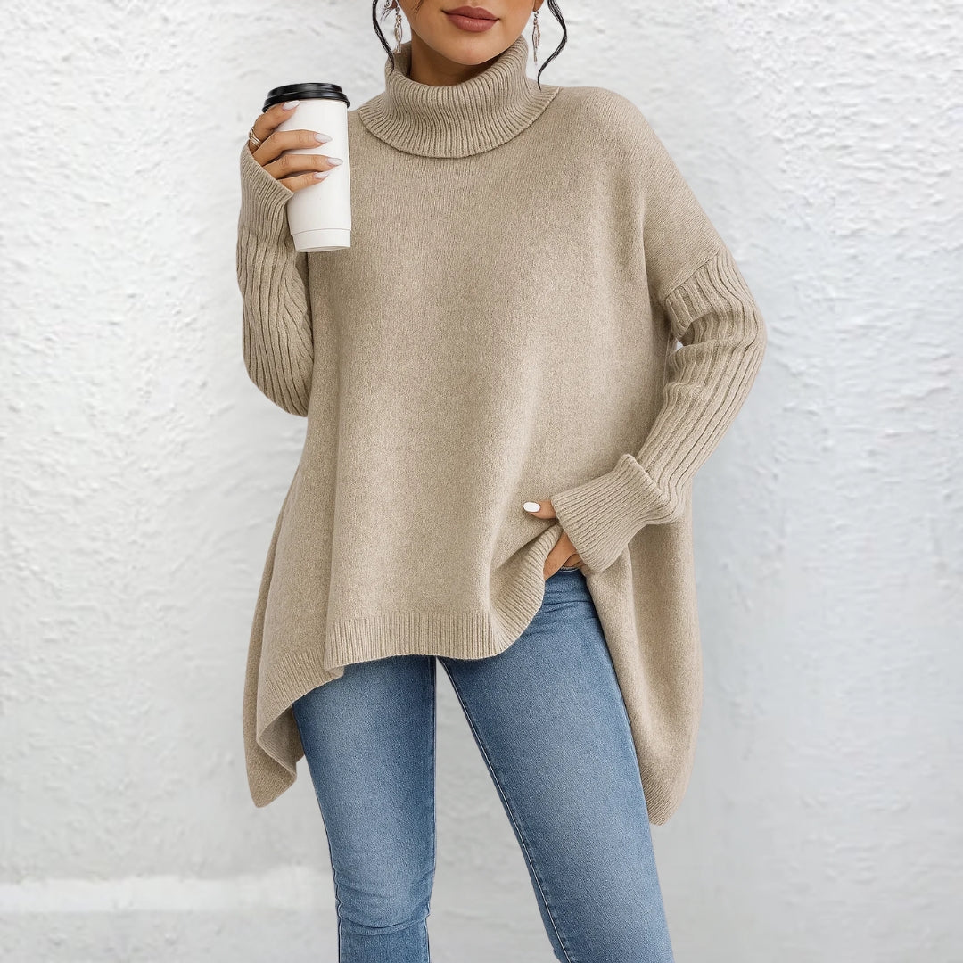Relaxed Roll Neck Jumper for women, view 5