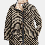 Pearl women's circle print quilted jacket