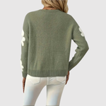 Contrast Sleeve Jumper for women, view 3