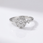 Diamond Cluster Ring — (Adjustable)