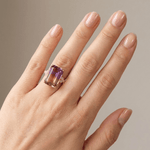 Rose Gold Ametrine Ring