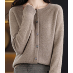 Merino Wool & Cashmere Blend Cardigan for women, view 10