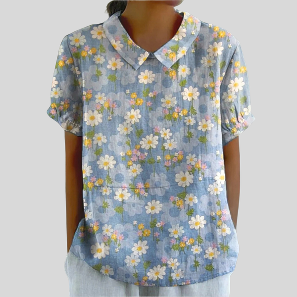 Elegant Floral Comfort Top
