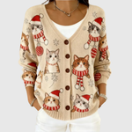 Penelope women's button-front knitted jacket