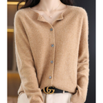 Merino Wool & Cashmere Blend Cardigan for women, view 11