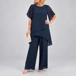 Abigail women's asymmetric wide-leg two-piece set
