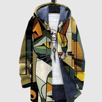 Women's gold cat print hoodie