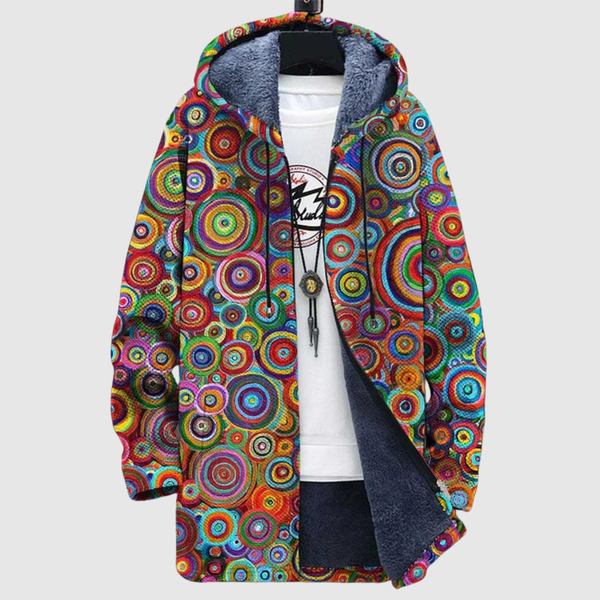 Women's circle print sweatshirt