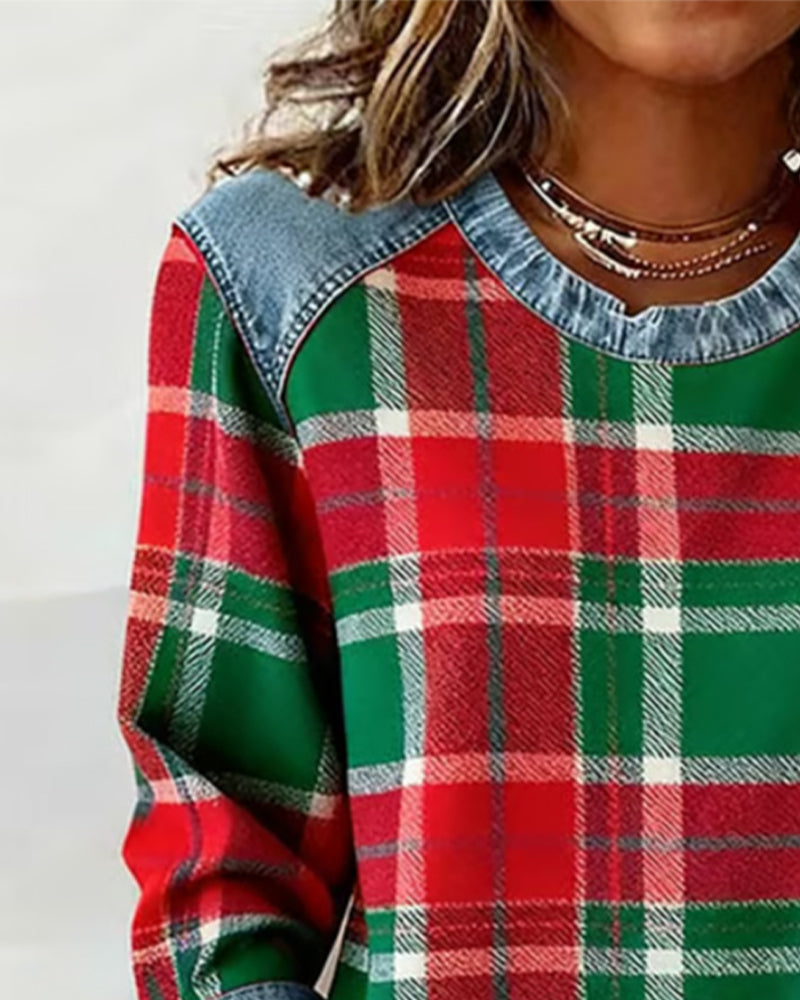 Loretta checked button shirt