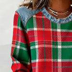 Loretta checked button shirt