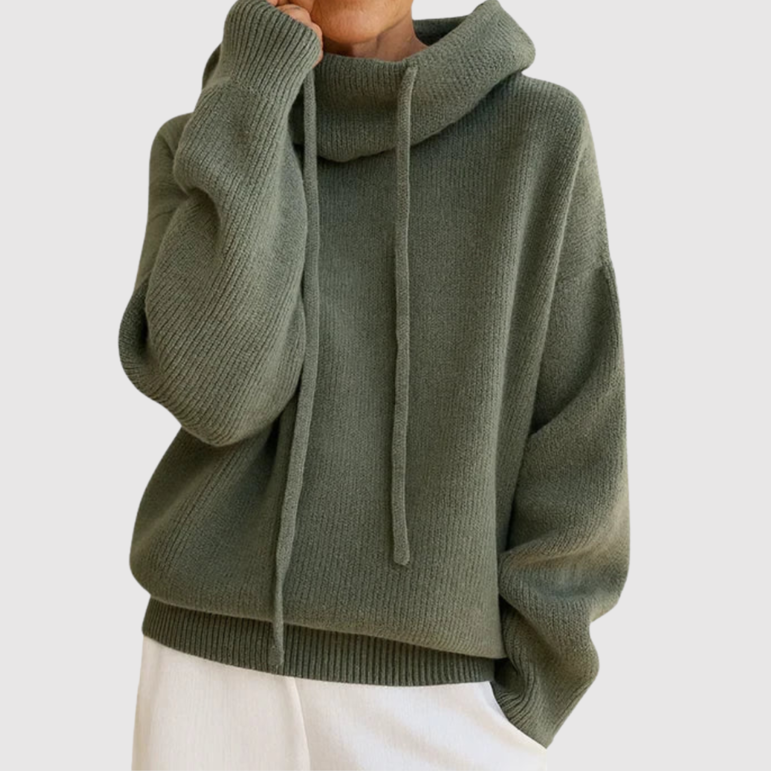Hooded Knit Jumper for women
