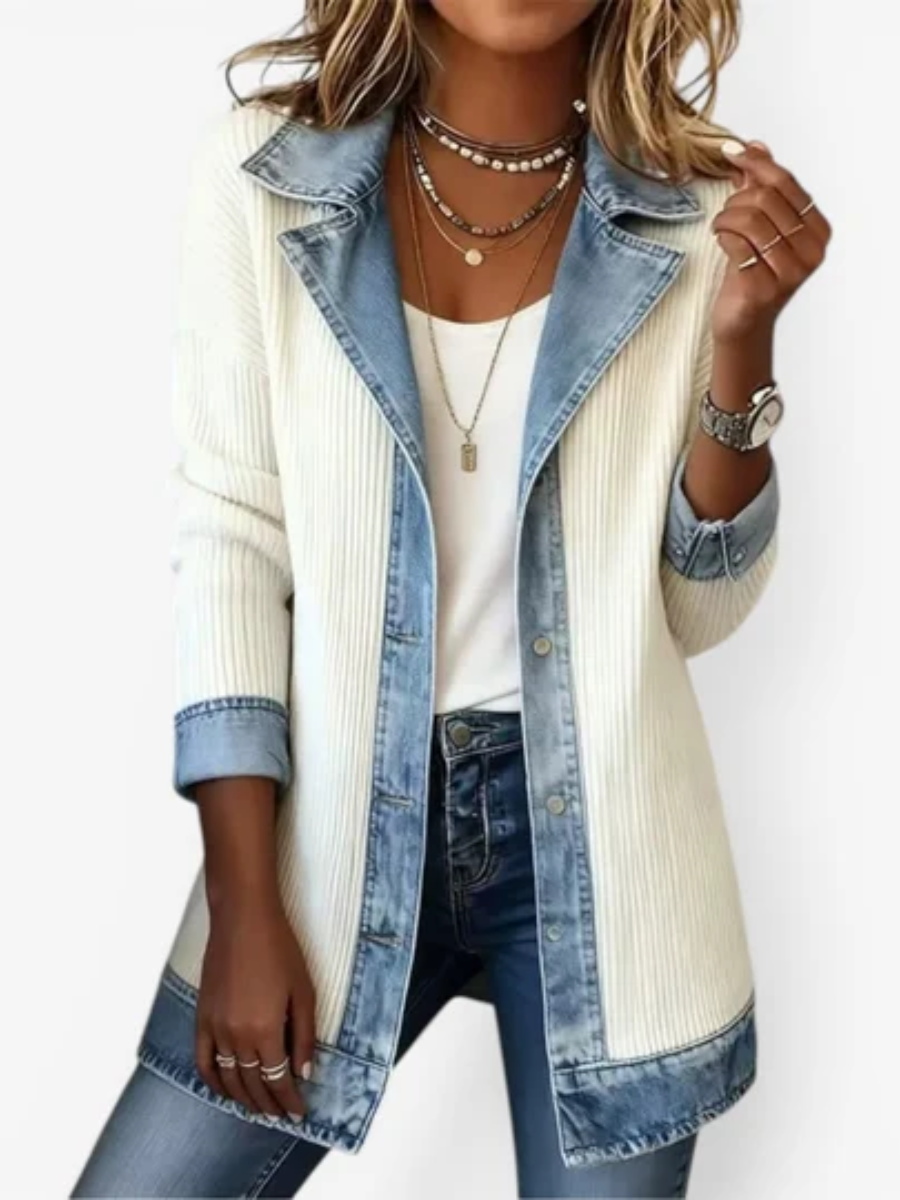 Daphne structured contrast jacket