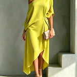 Juliana elegant asymmetric dress