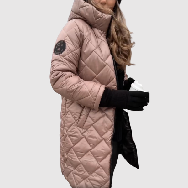 Elegant Long Puffer Coat for women