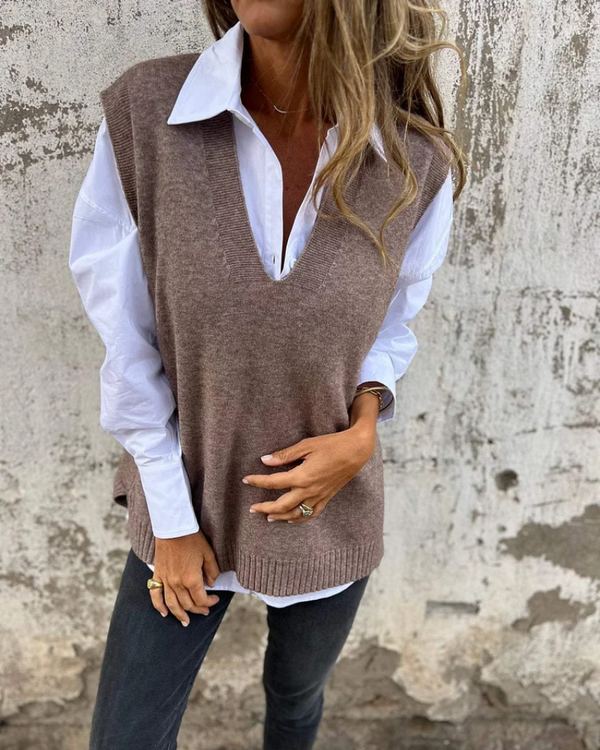 Penelope comfortable sleeveless jumper