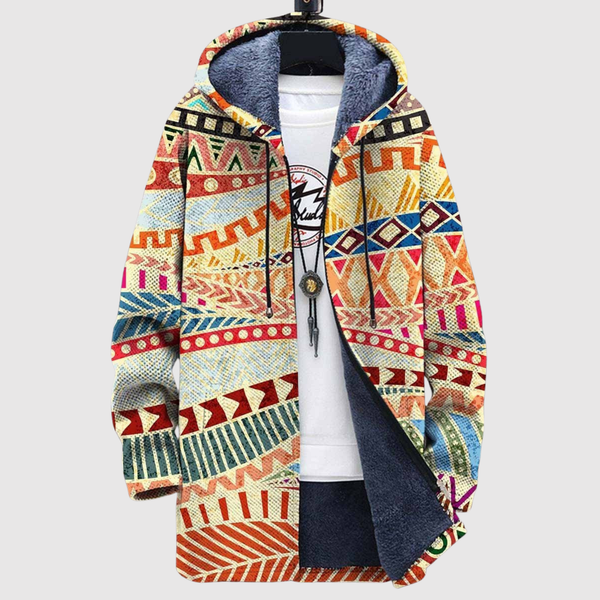 Women's colourful folk print sweatshirt